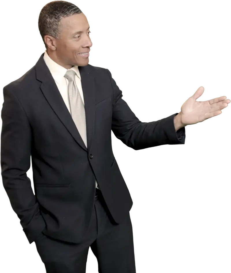 Sean Collinson gesturing while speaking